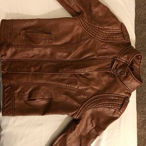 Faux leather Aeropostale jacket